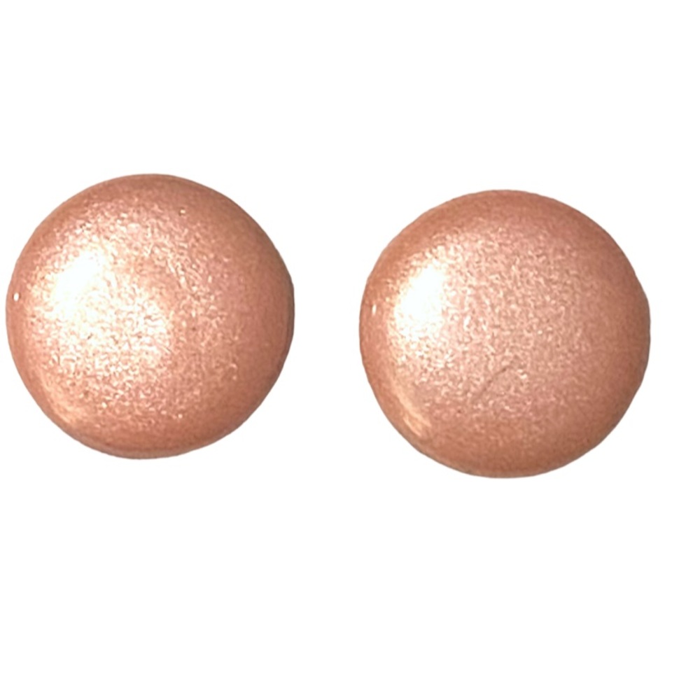 Vintage Pink Round Earrings